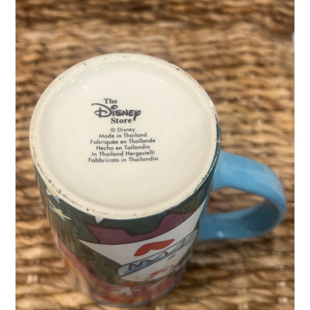 Vintage Disney Store Alice in Wonderland Abstract Tall Coffee Tea Mug Cup 6.5" - Picture 5 of 7